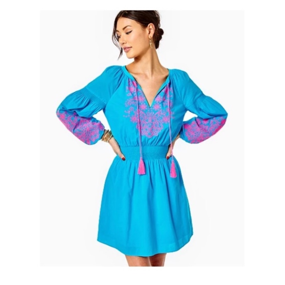 NWT Lilly Pulitzer analynn dress turquoise oasis size medium